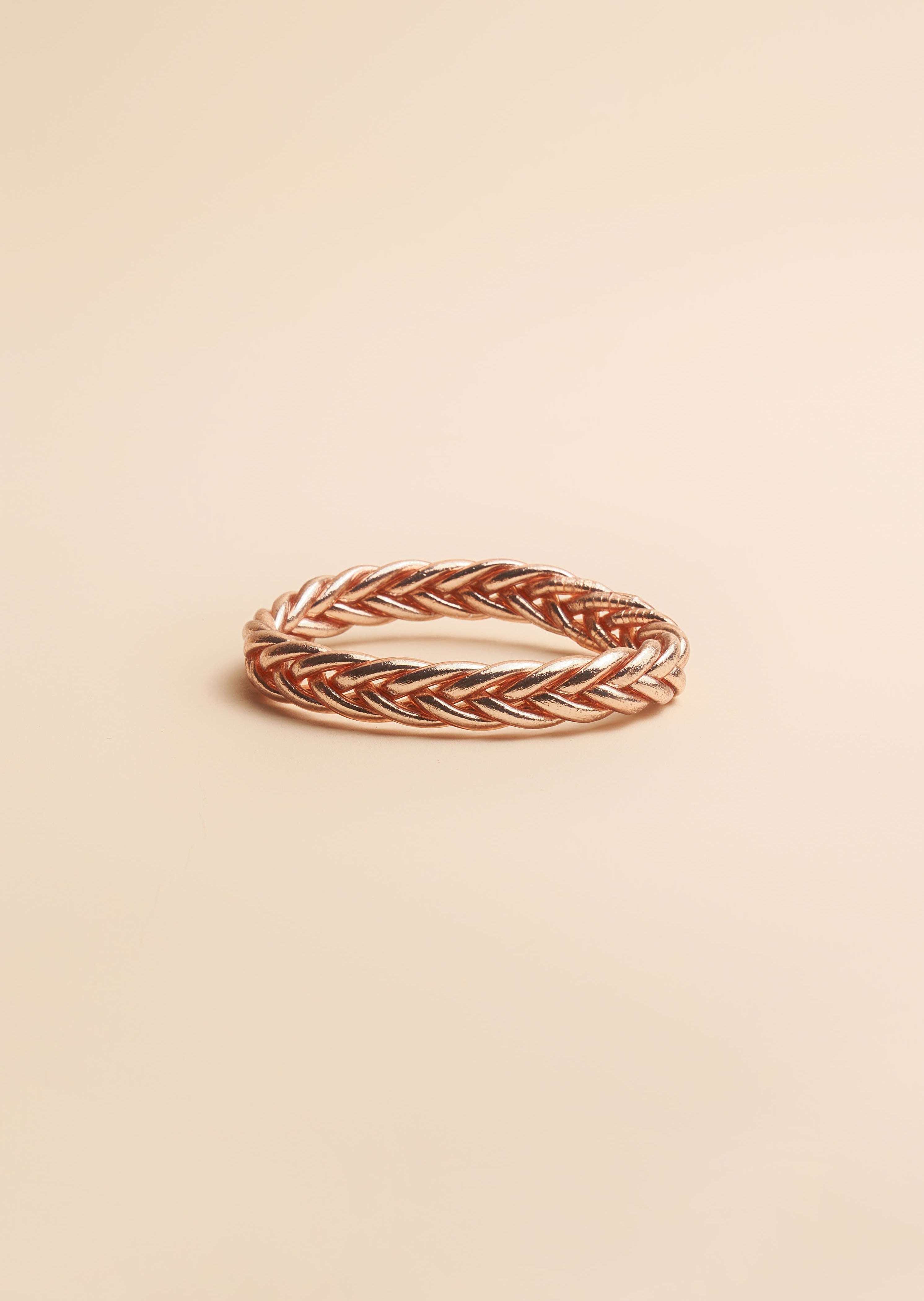 Layali geflochtener Armreif Rosé
